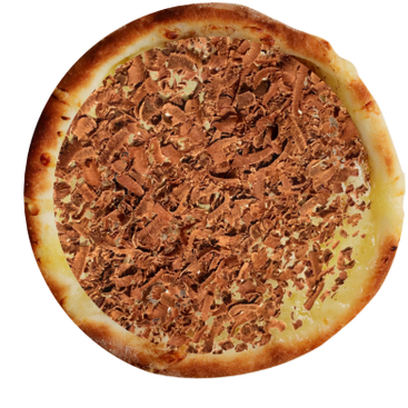 banana + muçarela+ chocolate preto+ uma pitada de canela. (NÃO ACRESCENTAMOS OU RETIRAMOS ITENS DO RECHEIO DAS ESFIHAS)