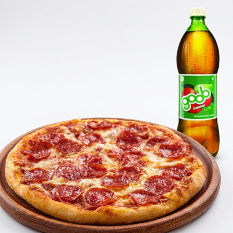 Pizza grande 3 sabores 9 fatias e 1 Refri goob guaraná 1 lt.