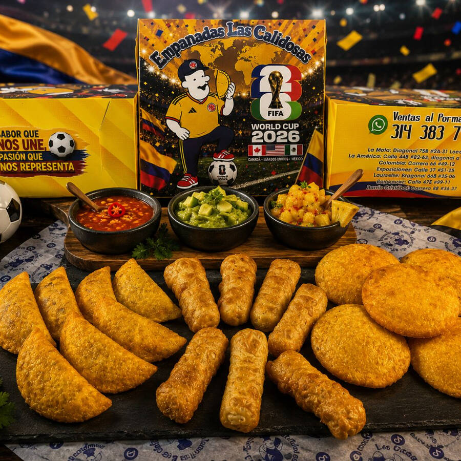 Combo Mundialista 7 empanadas + 7 palitos + 5 past