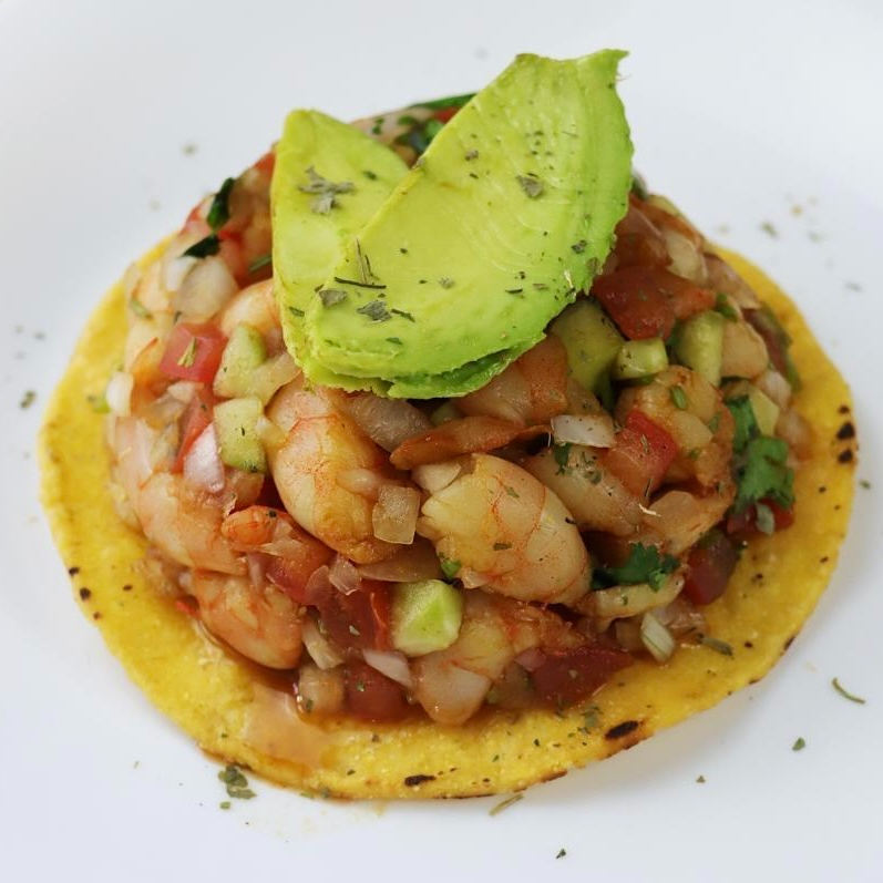 Tostada de Camarón