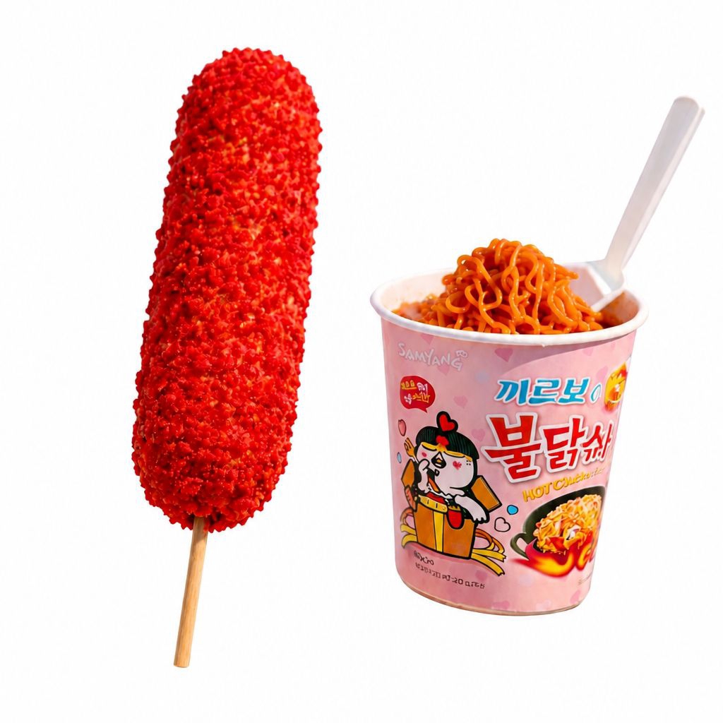 BANDERILLA FLAMING HOT + RAMEN CARBONARA