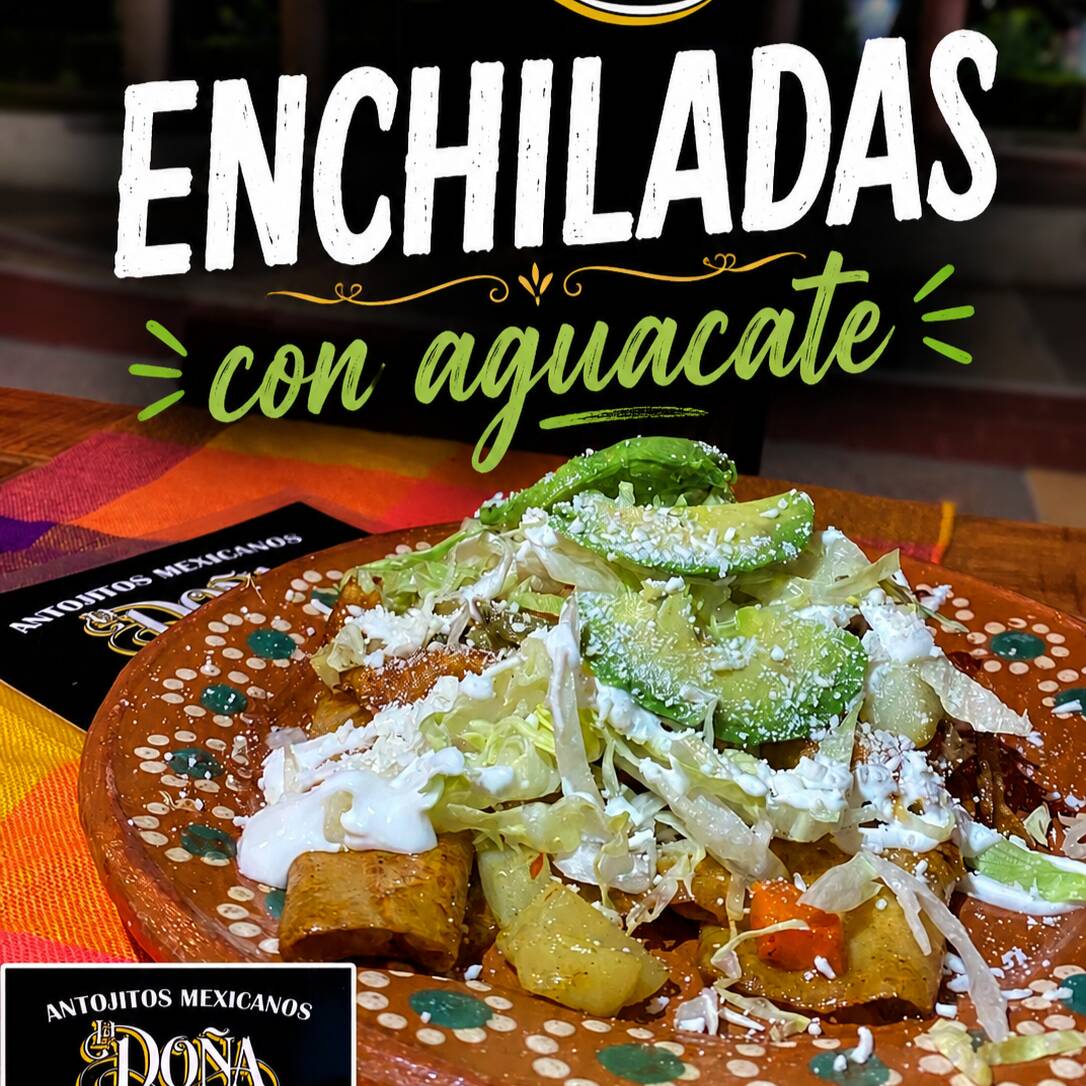 Enchiladas De Queso Con Aguacate