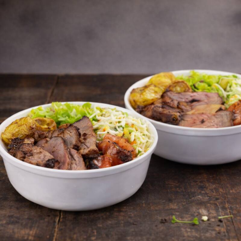 Monte sua marmita com as opções de acompanhamentos e carne do Dia:
Acompanhamentos:
Arroz, feijão branco ou preto, macarrão ao molho ou alho e óleo, farofa, refogado do Dia, batata frita ou fritura do Dia.
Carnes:
Frango assado, milanesa ou grelhado, linguiça, ovo frito, bisteca, hambúrguer grelhado, steak, peixe grelhado ou milanesa, almôndegas, bife.
Escolha e aproveite!