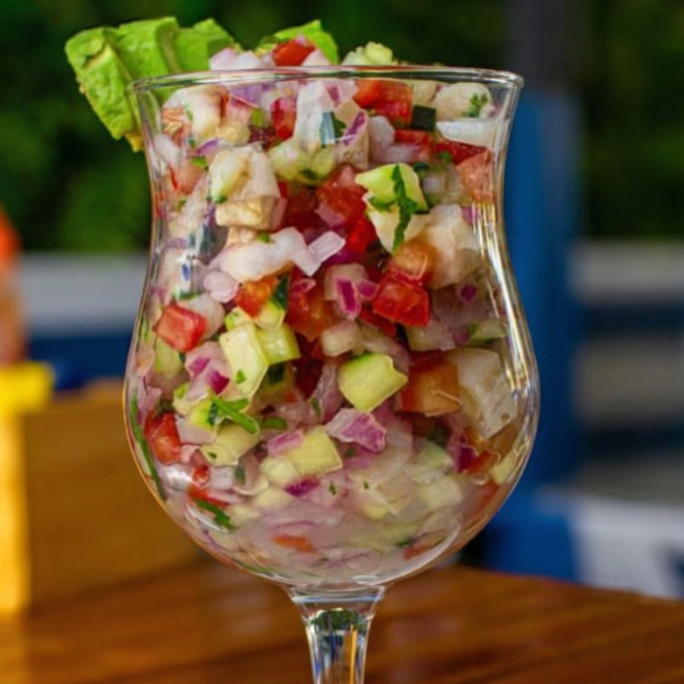 Cóctel de Ceviche de Pescado Mediano 185 G.