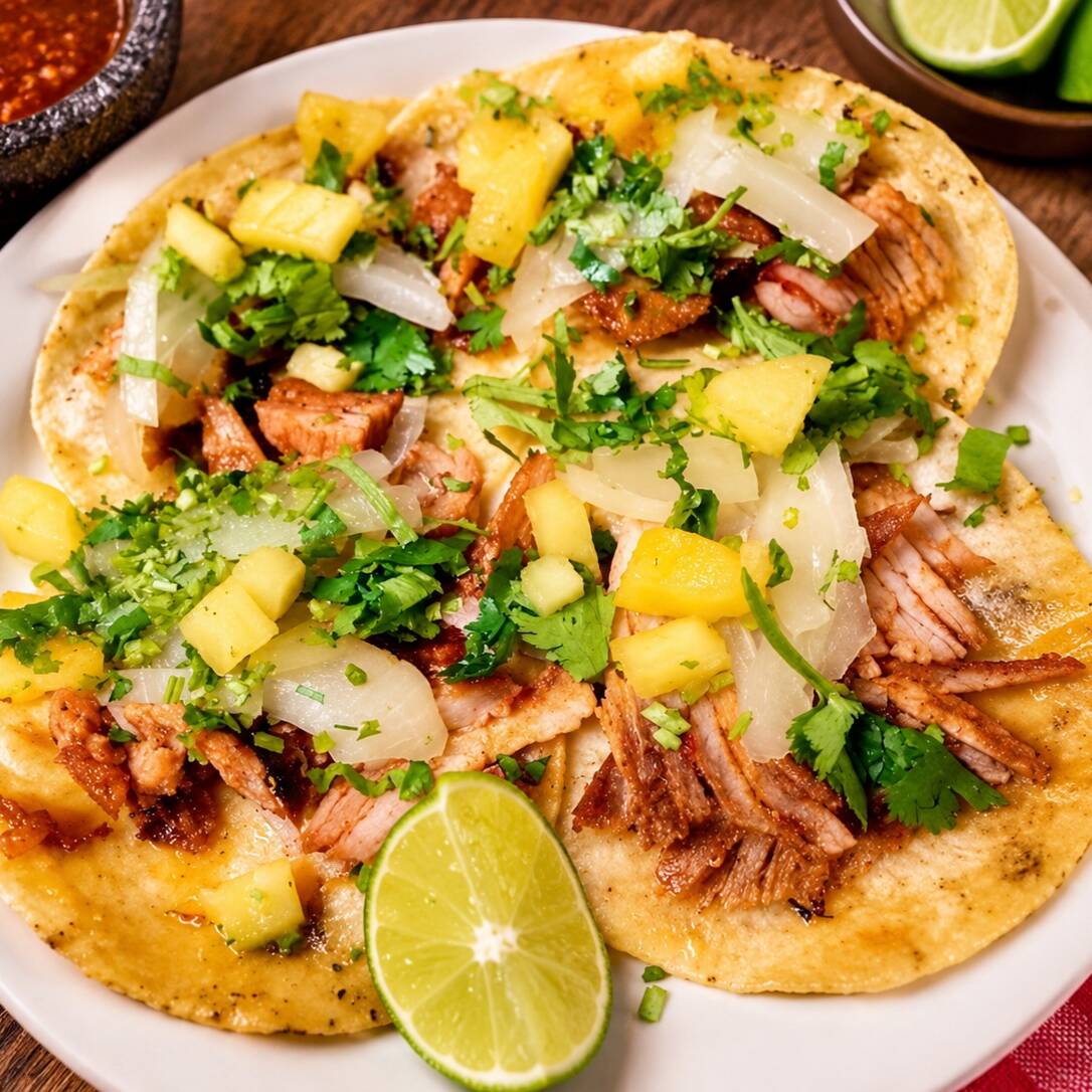 Orden 5 Tacos de Pastor Tortilla de Harina #12