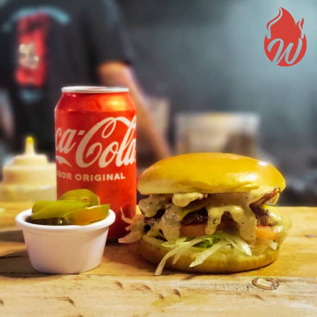 Smash (100 G) con Papas Fritas