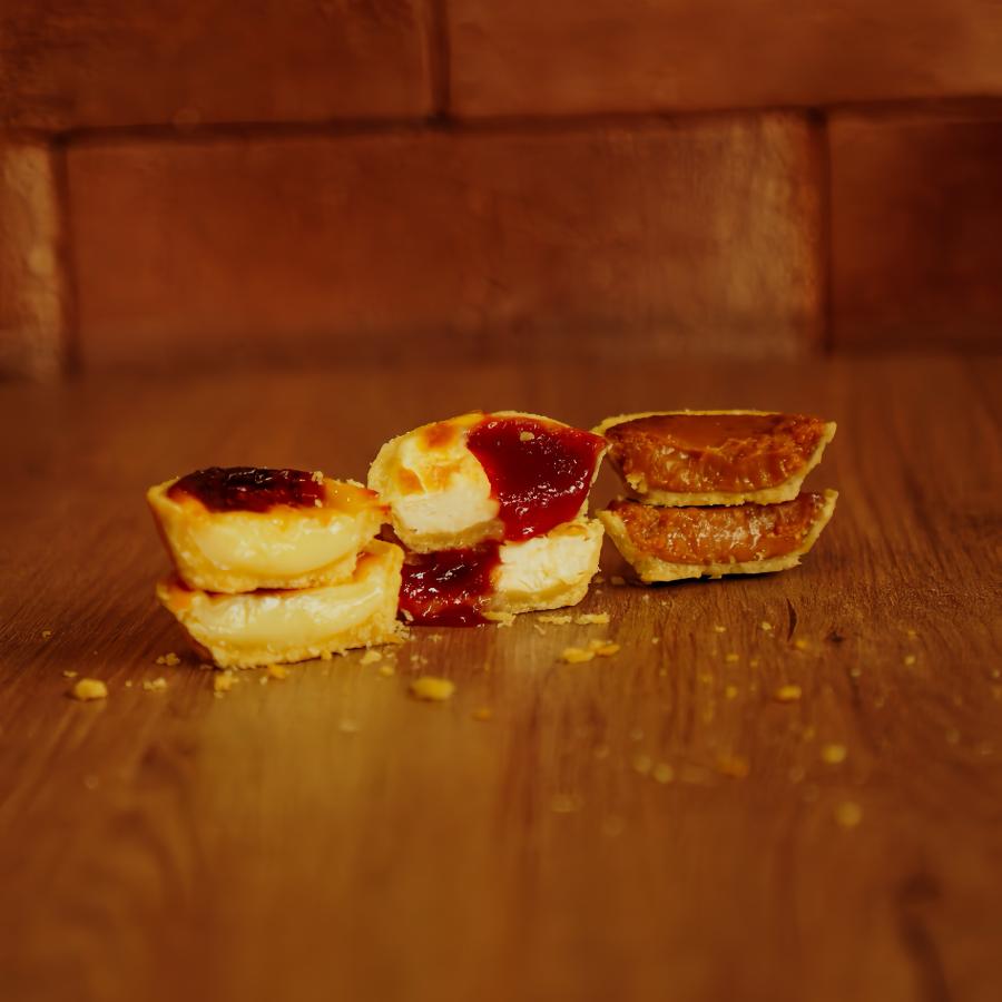 Nessa Promoção você Ganha R$5,25 de Desconto!
Promoção com as Empadas Doces favoritas!
3 Empadas de Pudim + 3 de Doce de Leite + 3 de Romeu e Julieta(Goiabada com Cream Cheese).