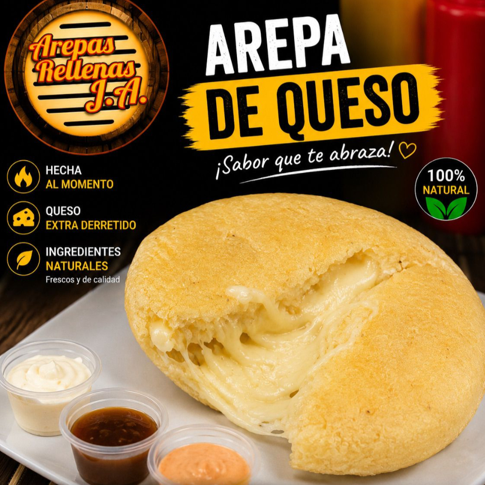 Arepa sólo Queso