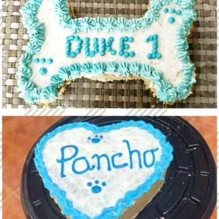 Pastel corazón y hueso