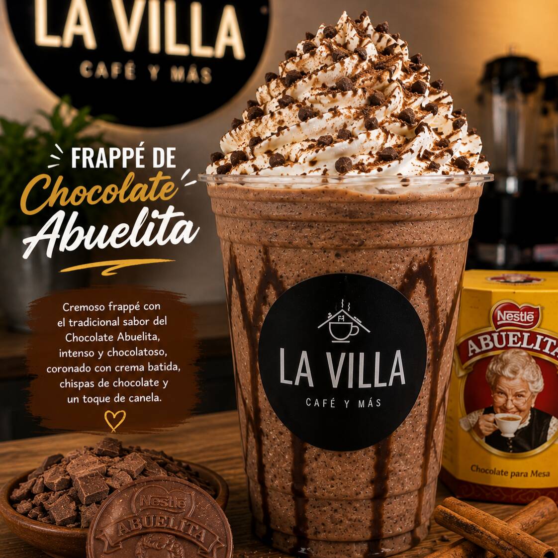 FRAPPE DE CHOCOLATE ABUELITA