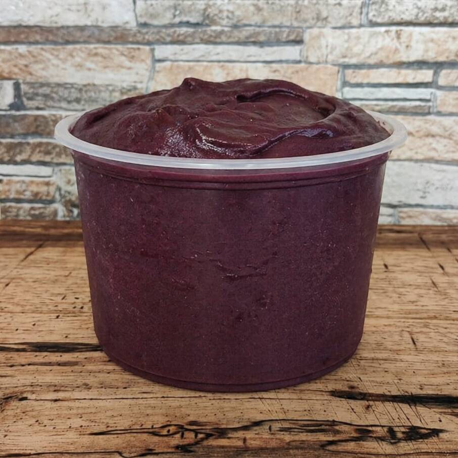 Pote de 1 Litro puro, sem adicionais, apenas o açaí.