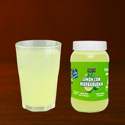 Agua de Limón con Hierbabuena FF