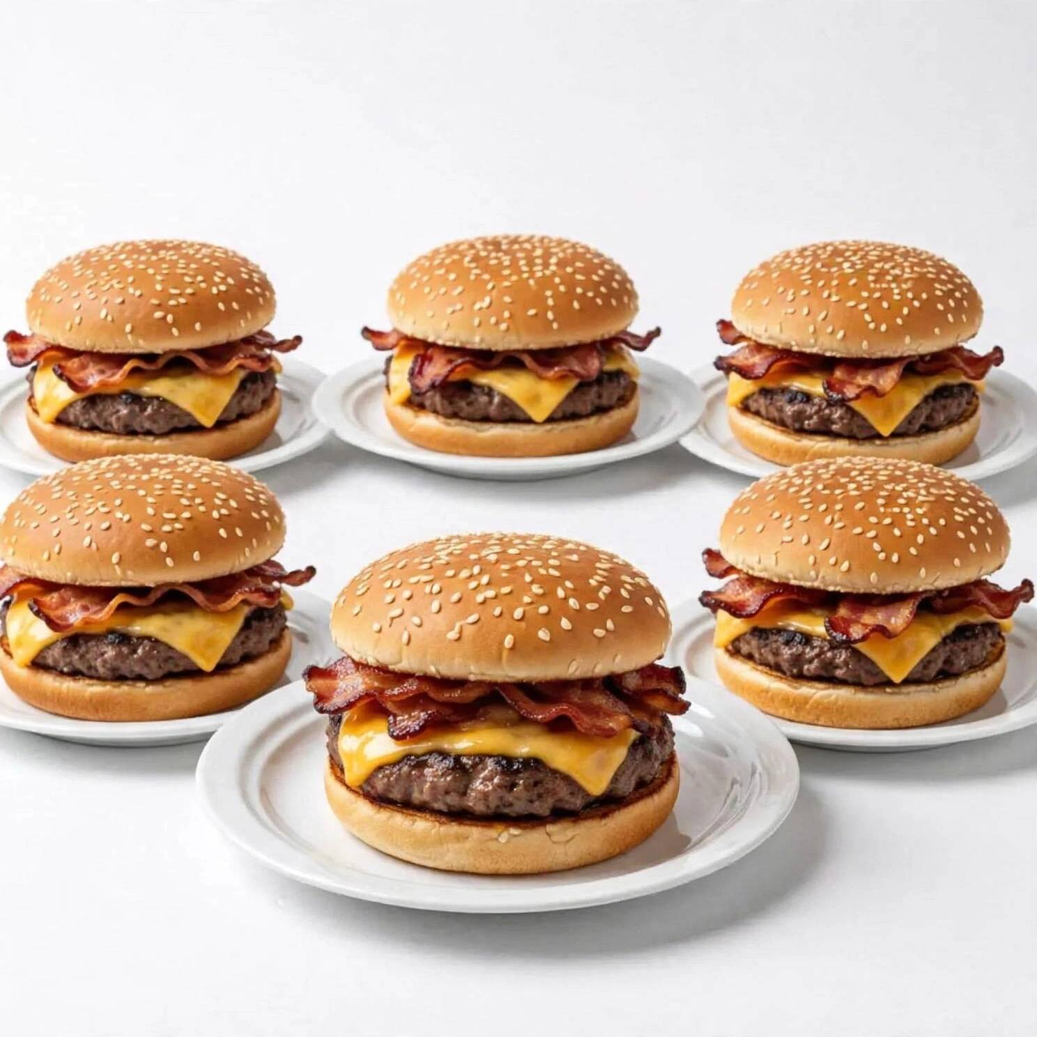 6 lanches de bacon no capricho