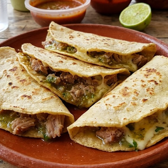 Quesadillas de Maíz Bistec Rancheros