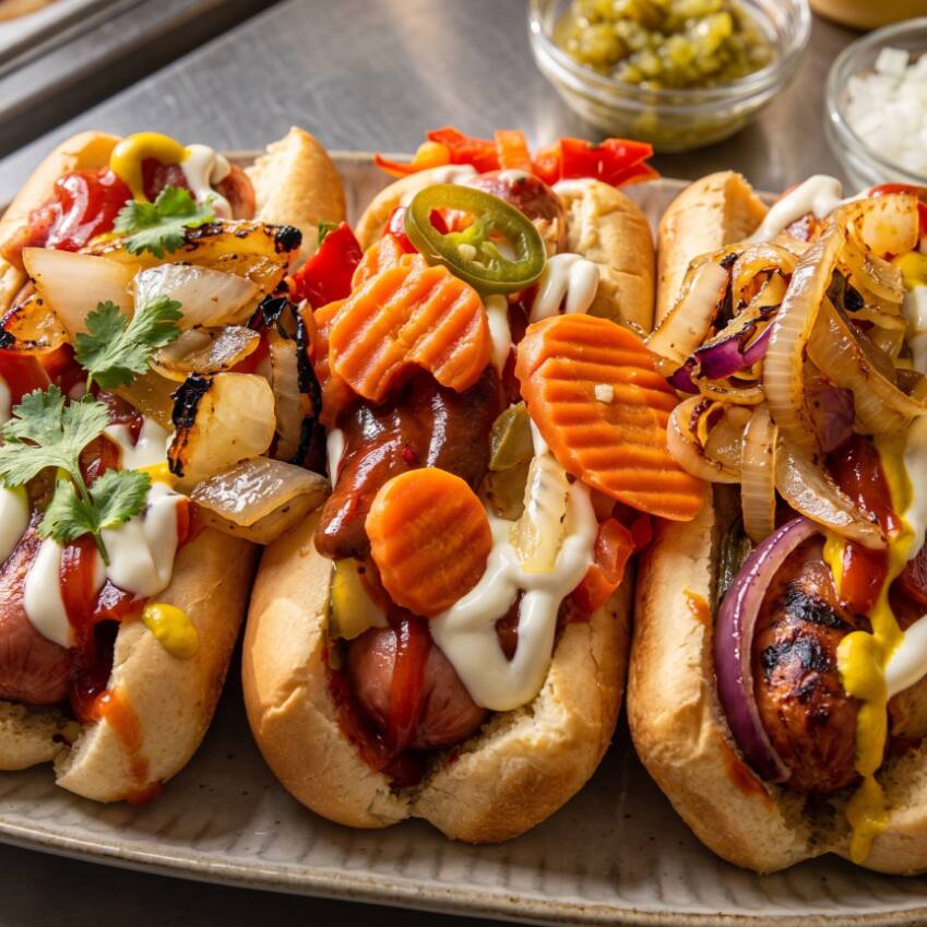 3 Hot Dogs Sencillos