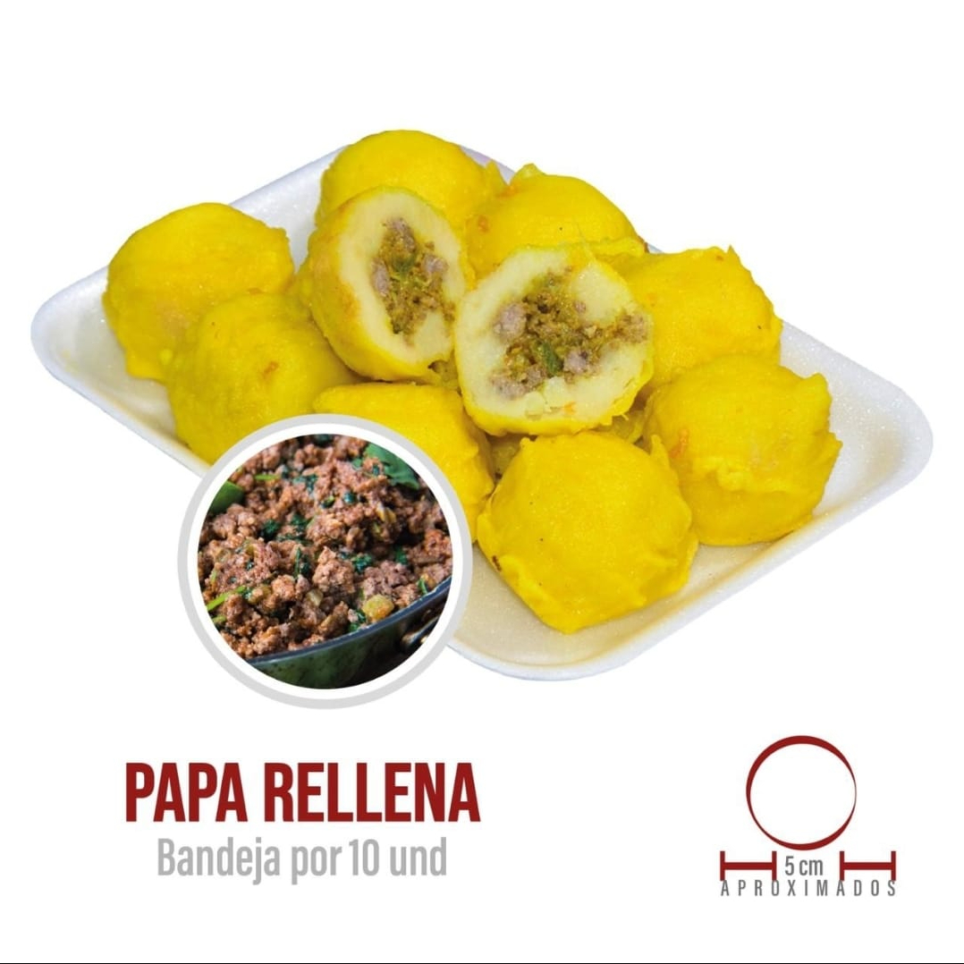 PAPITAS RELLENAS DE CARNE X10