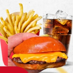 4 santo smash, 1 batata G e 1 refrigerante de 1L