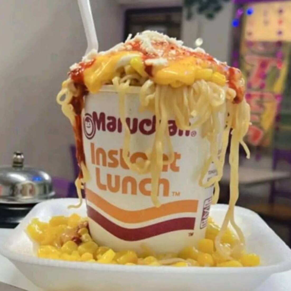Maruchan con Elote