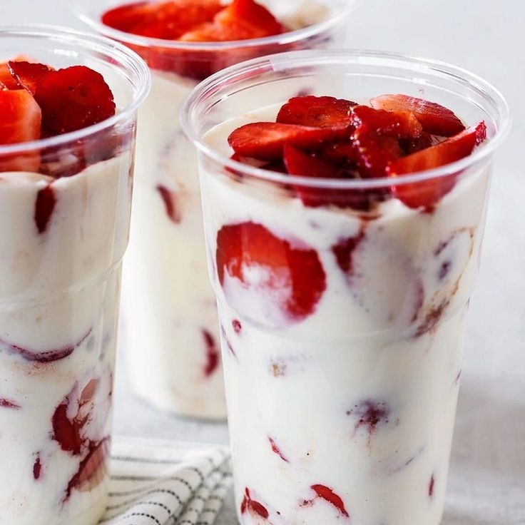 Fresas con Crema 1/2 Litro