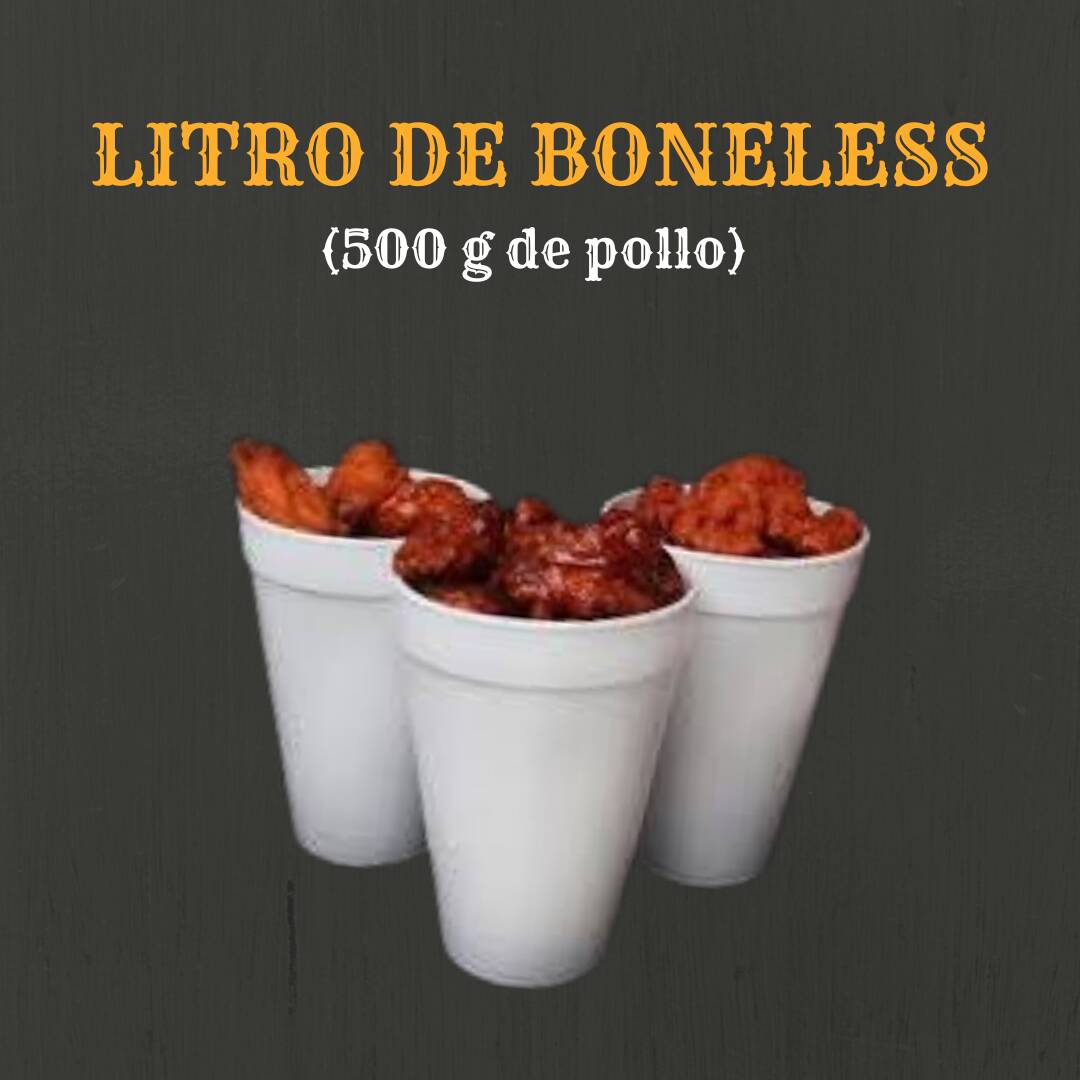 LITRO DE BONELESS (500 G - 20-24 PZ).