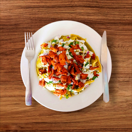 Chilaquiles con Carne al Pastor y Tocino😋😋
