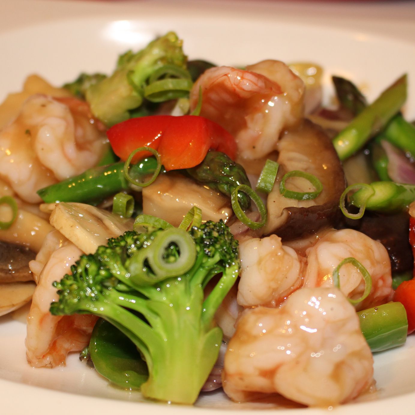 Langostino con Verdura