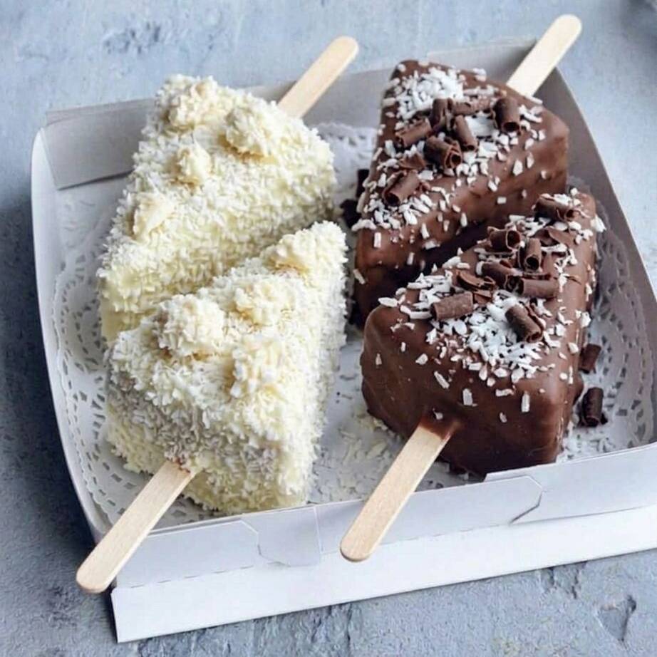 Paleta de Cheesecake con Coco