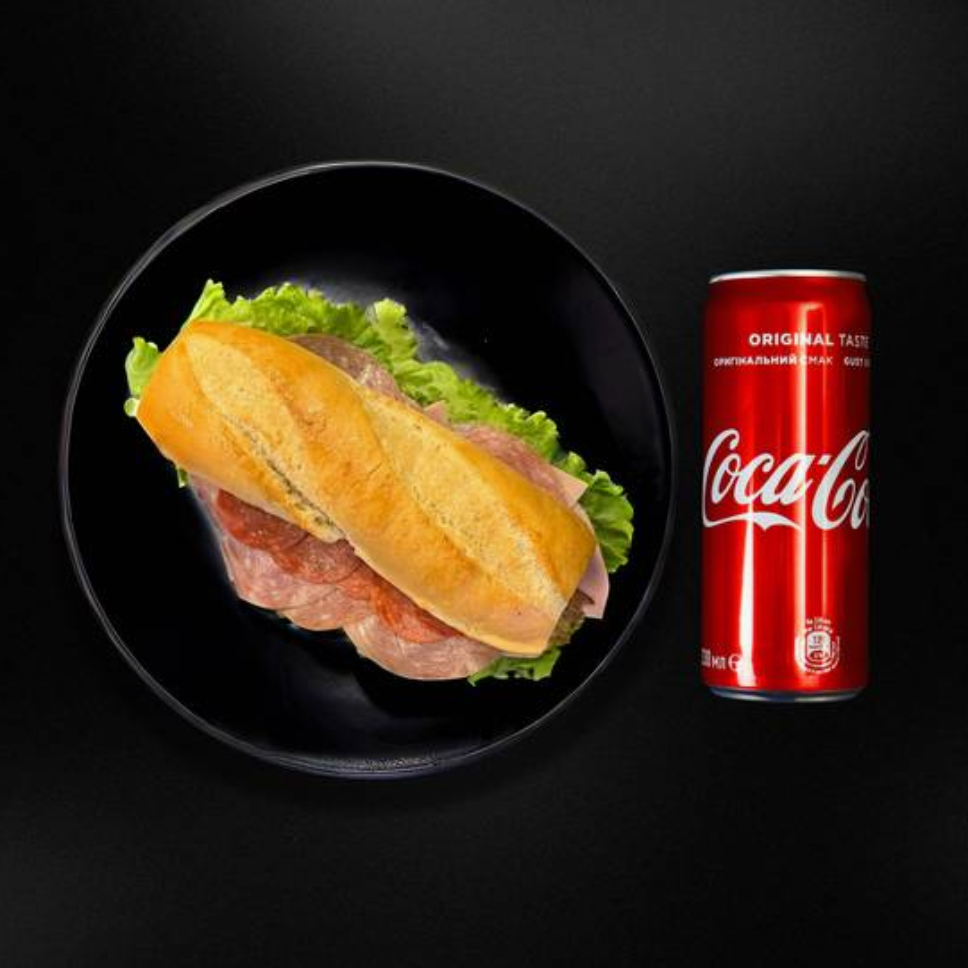 Panino Affettati + Patatine Fritte + Refresco