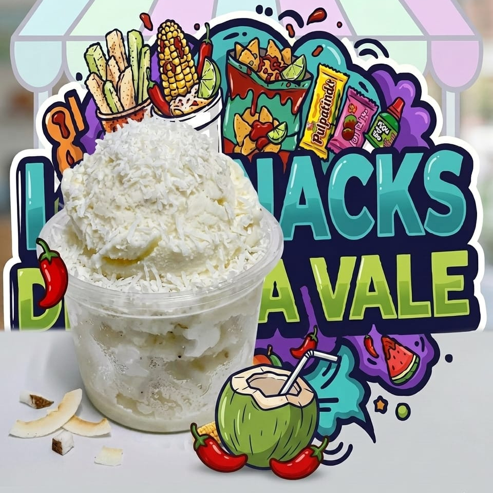 Helado de Coco con Toppings