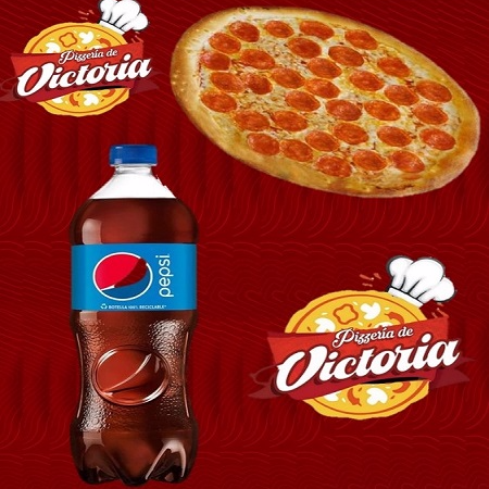 Combo-PIZZA DE PEPPERONI + PEPSI 2 LT