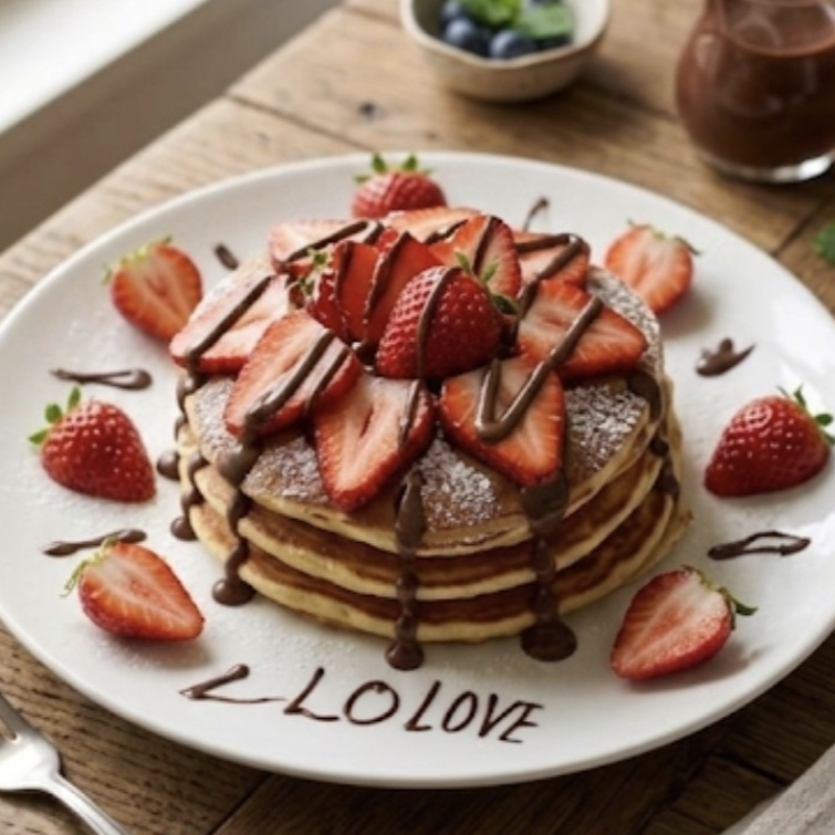 Hotcakes (orden de 3) con fresa