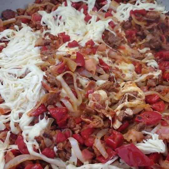 Alambre de Res con Chorizo
