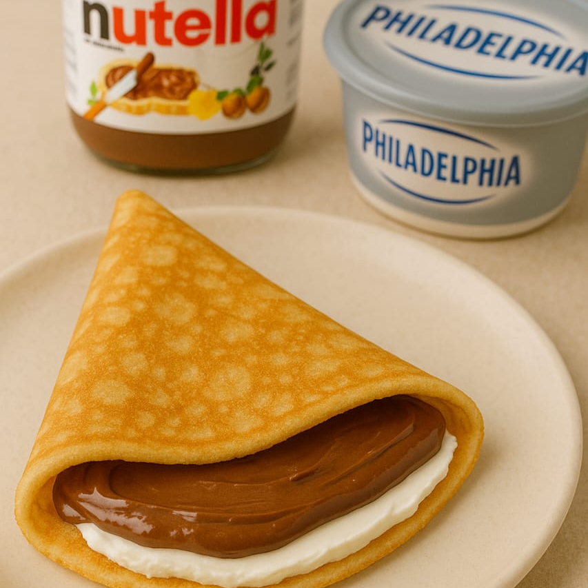 Crepa 2 Ingredientes NUTELLA y Philadelphia