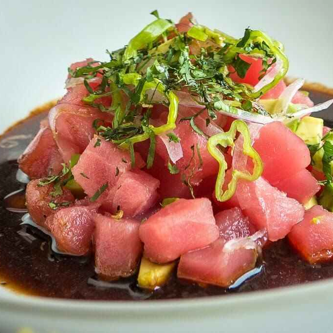 Tostada de Medallon de Atun