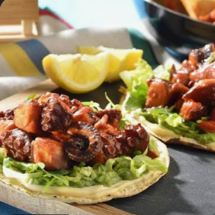 Tostada de Pulpo