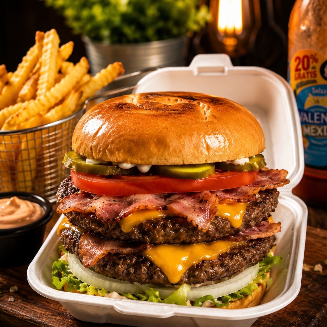 HAMBURGUESA DOBLE