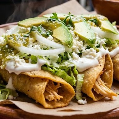 Orden de Tacos Dorados de Pollo