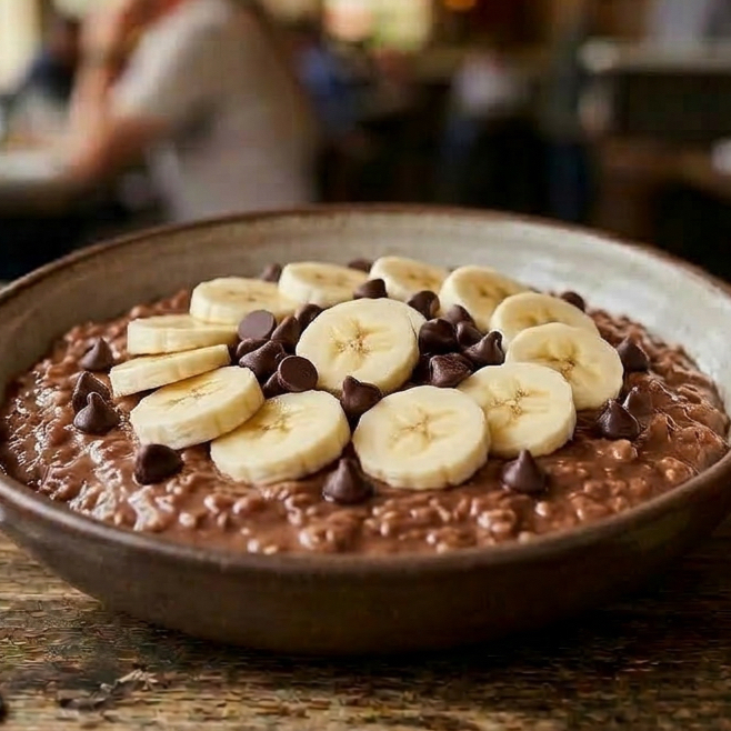 Choco banana bowl