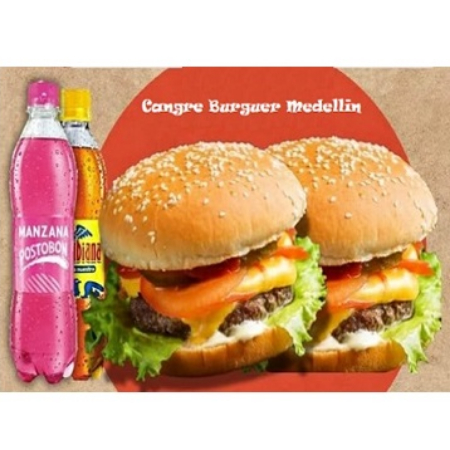 Combo 2 Hamburguesa Super Especiales + 2 Gaseosas