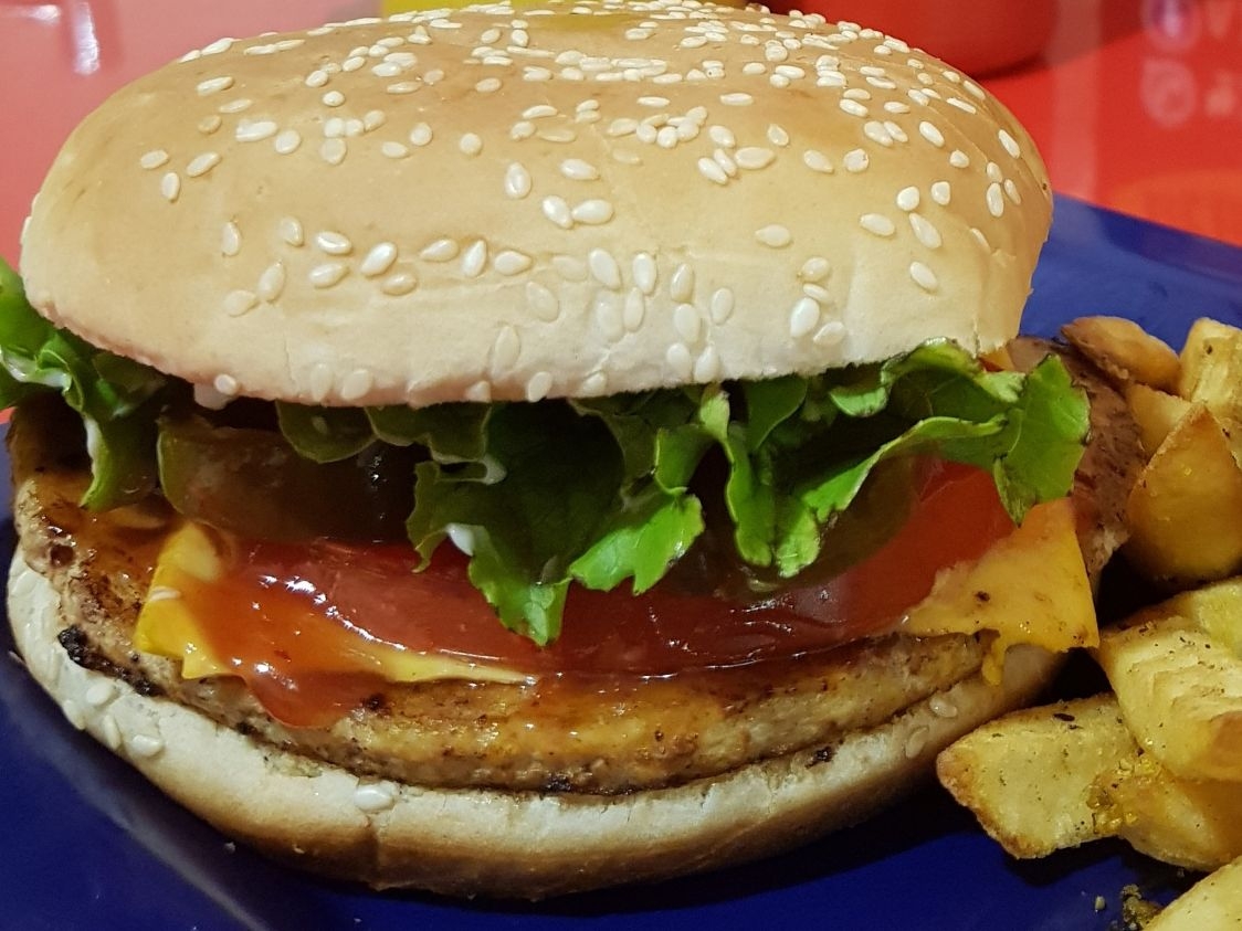 Hamburguesa Sencilla de Pollo