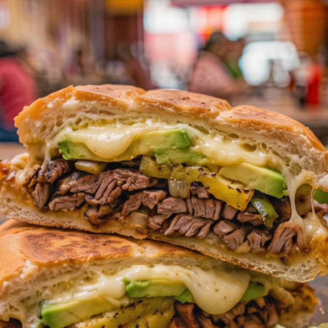 Torta de Arrachera