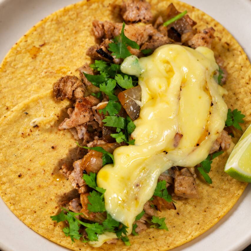 Taco de Carne Asada con Queso | Maíz