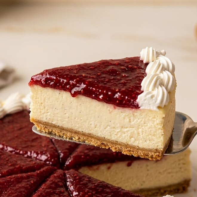 Cheesecake con Frambuesa