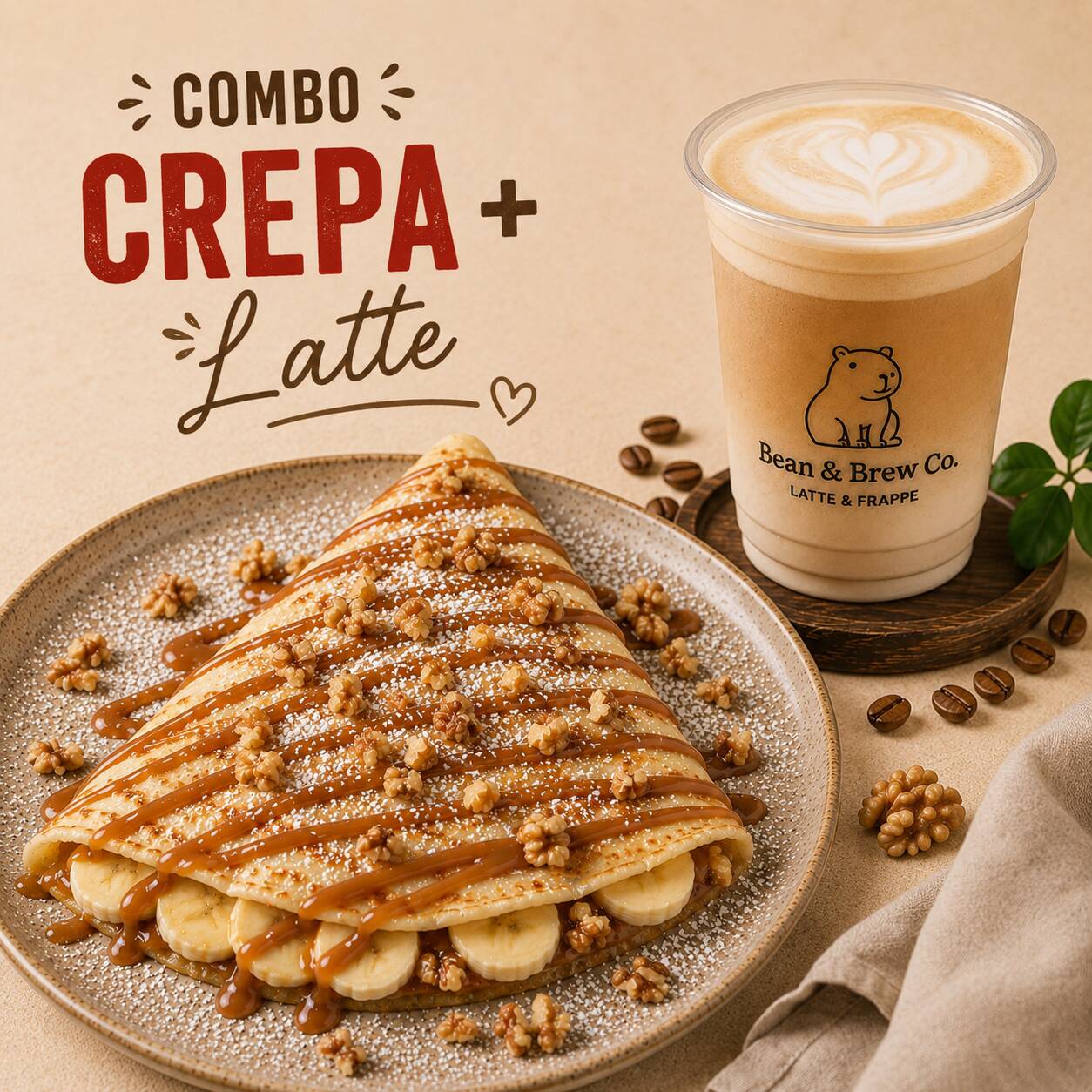 COMBO CREPA + LATTE