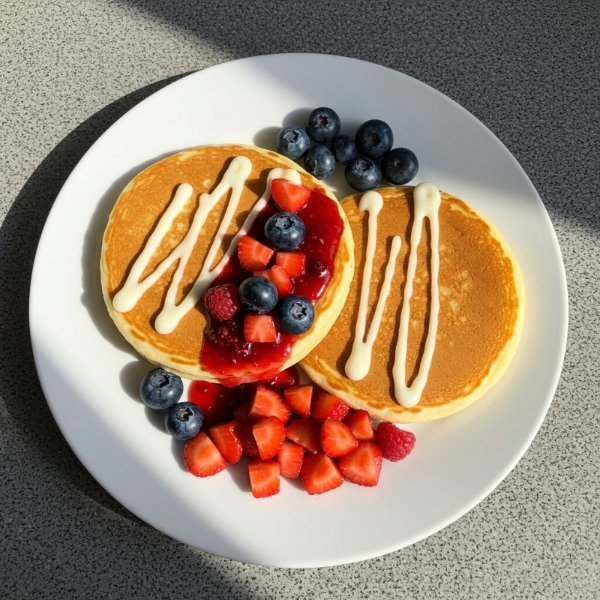 Pancakes Cheesecake de Frutos Rojos