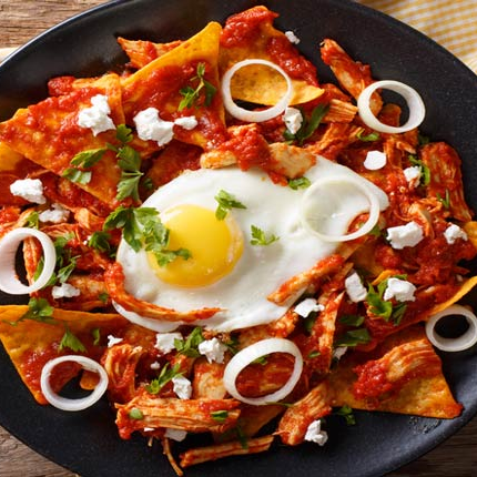 Chilaquiles con Huevo Estrellado