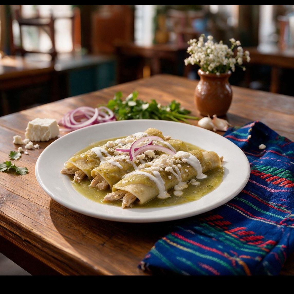 Enchiladas verdes