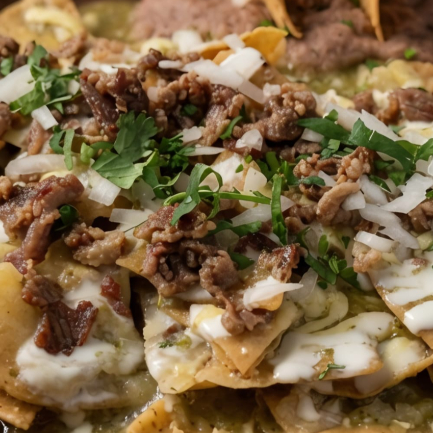CHILAQUILES CON BISTECK