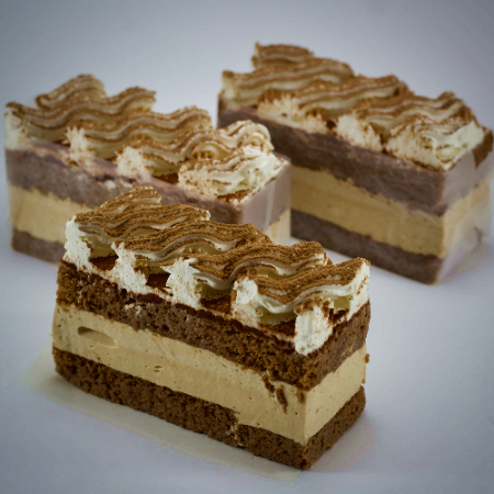 Tiramisú individual.