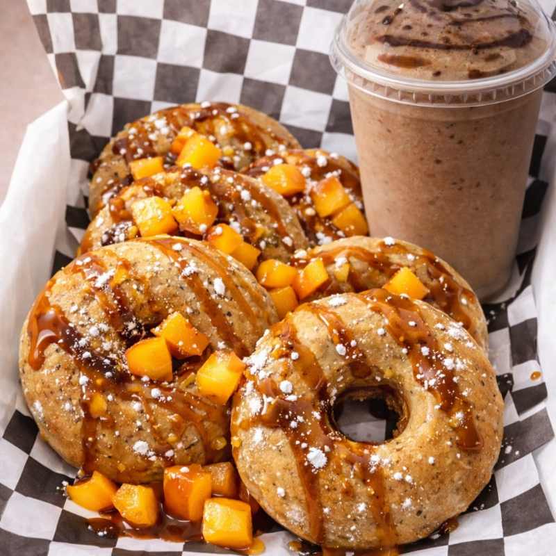 MINI DONAS Y MALTEADA